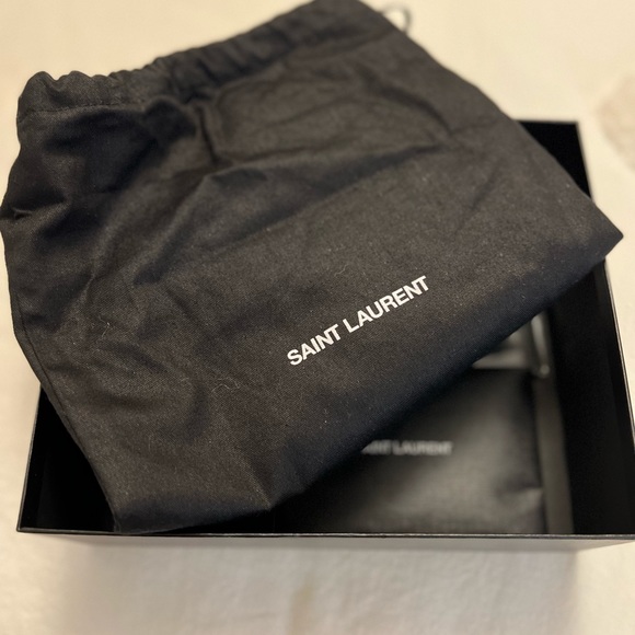 YSL LOU MINI BAG IN QUILTED GRAIN DE POUDRE EMBOSSED LEATHER; WORN ONCE - Picture 3 of 5